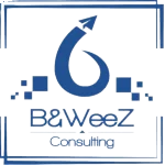 logo de Beweez Consulting bleu sur fond blanc