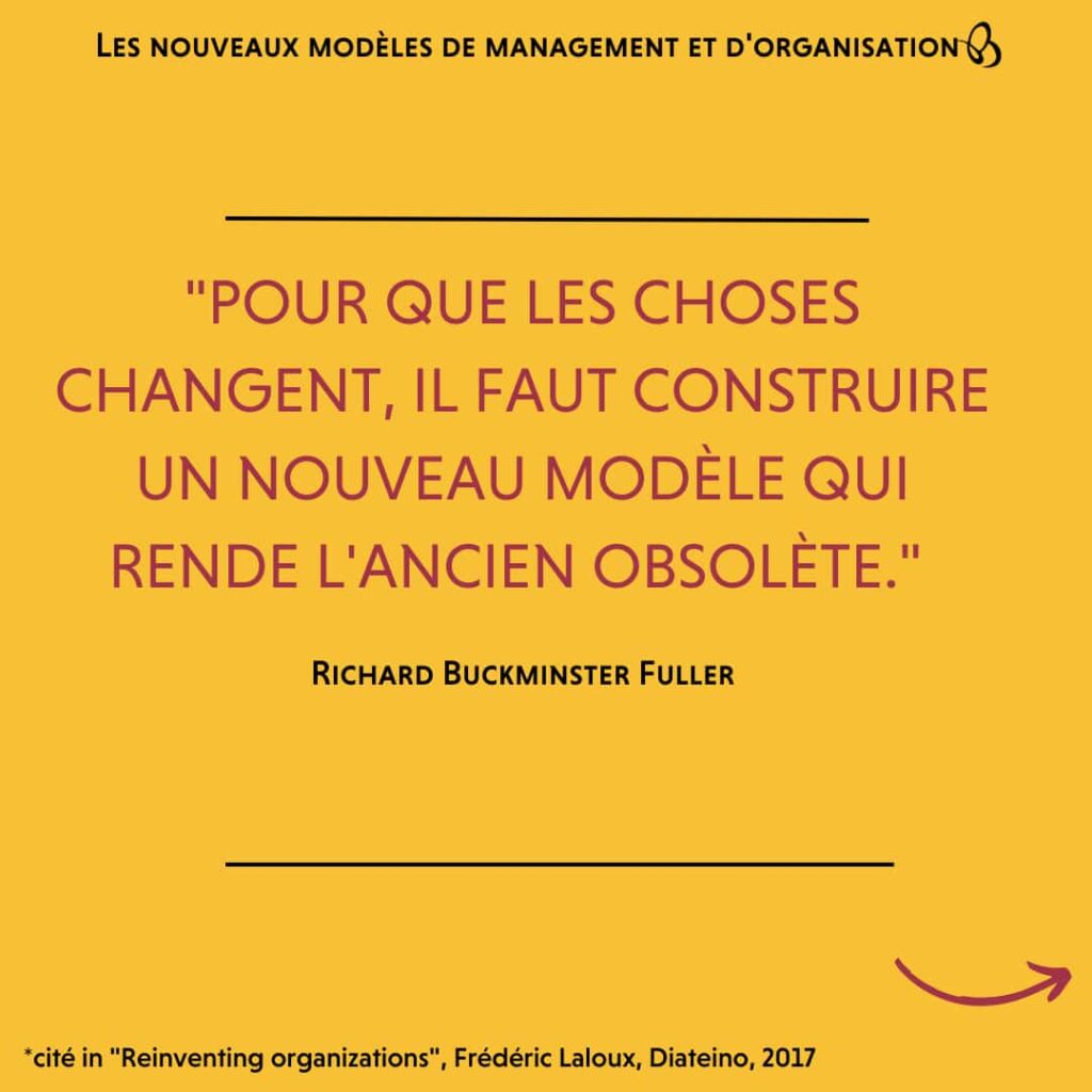 citation extraite du livre "Reinventing organizations" de Frédéric Laloux